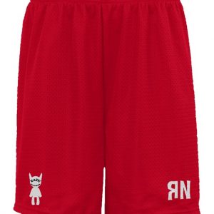 Red/White Mesh Shorts